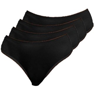 Kit com 4 Calcinhas Alta Abrupt Demillus 56096 Preto