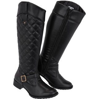 Bota Feminina Montaria Super Leve Country Cano Longo Preto