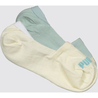 Kit Meia Puma Invisível 2 Pares Feminina Verde e O
