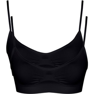 Kit com 2 Tops sem Aro e sem Bojo Loba 41100-001 Preto