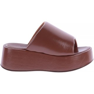 Tifany - Tamanco Plataforma Minimalista Caramelo Caramelo