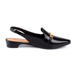 Sapato Feminino Slingback Mississipi Preto