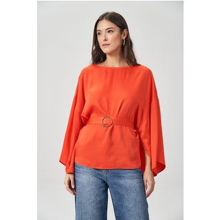 Blusa Manga Fluída Feminina Acostamento
