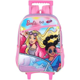 Infantil - Mochila de Rodinhas Barbie Friends Up4you Rosa
