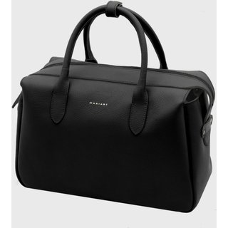 Bolsa Bowling Couro Mariart Jambu Preta