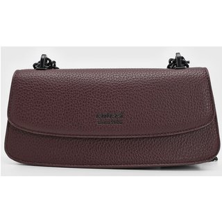 Bolsa Tiracolo Feminina Colcci Alça Corrente Vinho