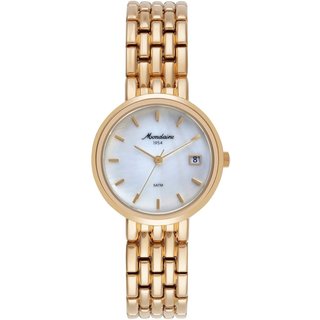 Relogio Feminino Mondaine Dourado Com Calendário Madreperola Mondaine