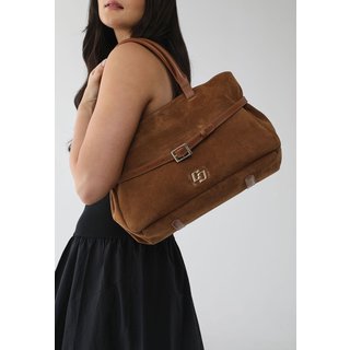 Bolsa Feminina Colcci Camurça Cara Marrom