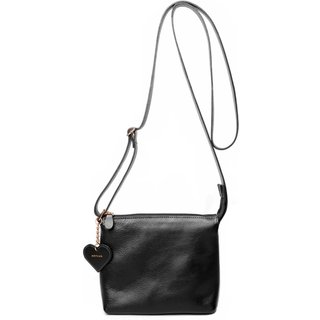 Bolsa Transversal em Couro Artlux Preto 9061