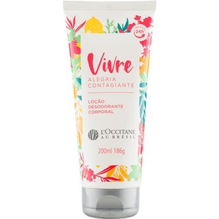 Loção Desodorante Corporal Vivre Alegria Contagiante L'Occitane Au Brésil 200ml