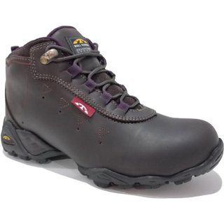 Bota Bull Terrier Breeze Trilha Marrom Burnet e Uva Feminino Marrom