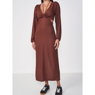 Vestido Colcci Marrom Beaten Brown