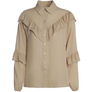Camisa Crepe Autentique Feminina BEGE