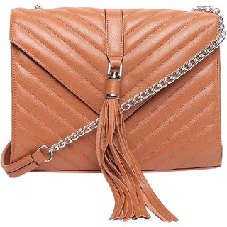 Bolsa de Couro Griffazzi Estruturada Caramelo