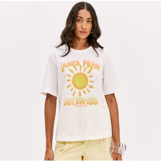 Camiseta Easy Lança Perfume Clássica Pr26 Off White Feminino