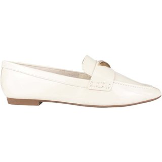 Mocassim Schutz Detalhe Metal Verniz Branco