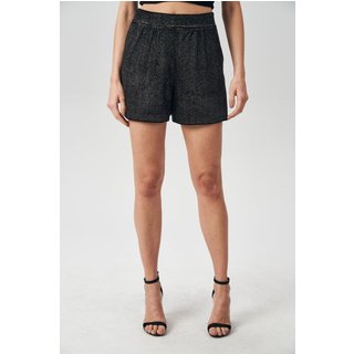 Short Black Veludo Glow Feminino Acostamento
