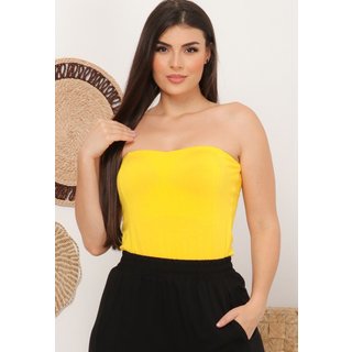 Blusa Tomara que Caia com Bojo B'Bonnie Amarelo