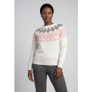 Blusa Tricot Feminina Facinelli Estampada Branca