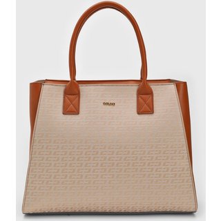 Bolsa Tiracolo Colcci Logomania Bege