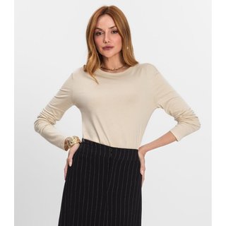Blusa Manga Longa Select Bege
