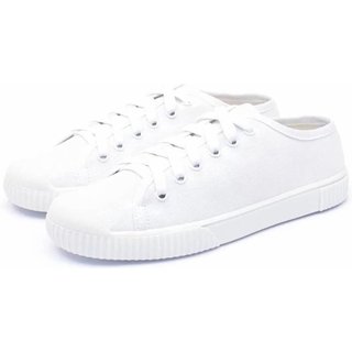 Tênis Feminino Casual de Lona Estilo Conga Retro Anos 80 e 90 Peccato DFT Bambara Branco