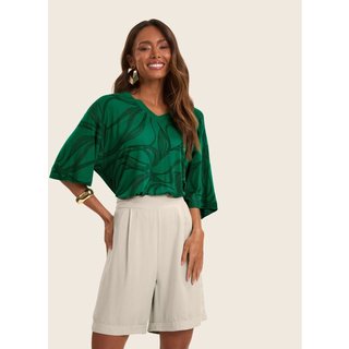 Blusa Feminina em Viscotorcion Rovitex Verde