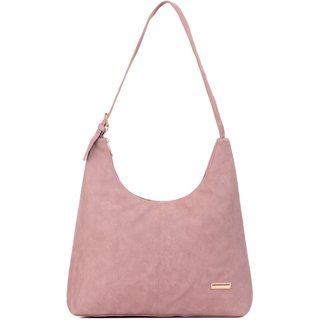 Bolsas Femininas De Ombro Grande Meia Lua Tira Colo Star Shop Rosa