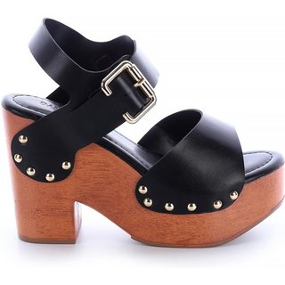 Sandália Damannu SHoes Chloe Plataforma Boho Preto