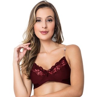 Sutiã Sem Bojo Tete Variedades Com Alça de Silicone Confortável Rubro