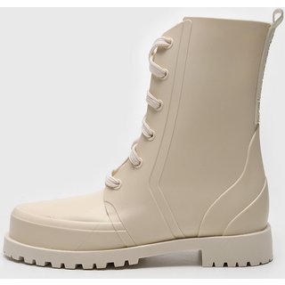 Bota Coturno Capodarte Lisa Off-White