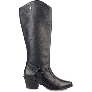 Bota Andrea Vinci de couro 2 em 1 montaria 003 - Preto