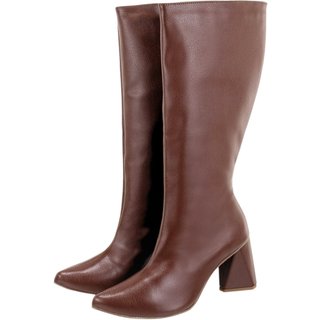 Bota Feminina Flor da Pele Cano Alto Floter Cacau 23020
