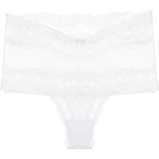 Calcinha Hot Pant Fio Dental Renda Première Signature Branco