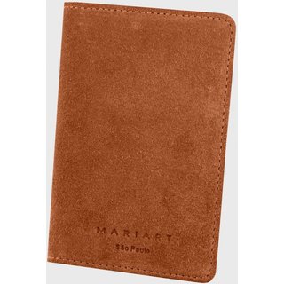 Carteira Couro Mariart Buriti Suede Caramelo