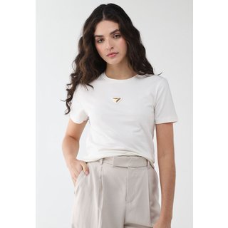Camiseta Feminina Lança Perfume Baby Look Placa Branca