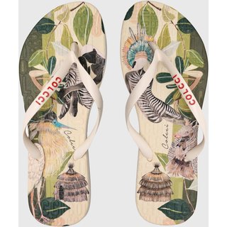 Chinelo Colcci Estampado Off-White
