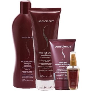 Senscience True Hue Violet Duo Home Care True Hue Oleo 55ml e Renewal Mask 150ml