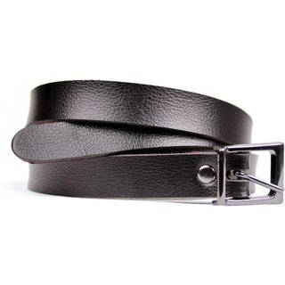 Cinto Slim com Fivela Grafite Artlux Café FM002