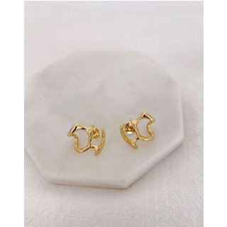 Ear Hook Orgânico Banho Ouro