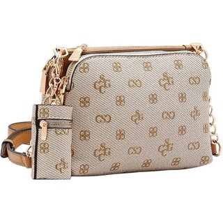 Bolsa Feminina Chenson Monograma Atemporal 3485417 Bege