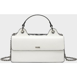 Bolsa Valentina Fiore Milano Off White e Cinza