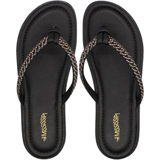 Chinelo De Dedo Mississipi Tira Com Strass Nózinho Feminino