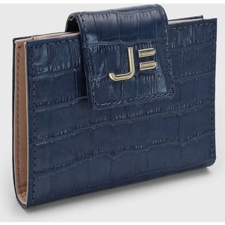 Carteira Feminina Jorge Bischoff Croco Azul
