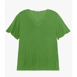 Blusa Visco Tricot Plus Size Secret Glam Verde