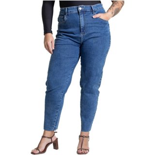 Calça Jeans Sawary Plus Size Mom - 282086 - Azul - Sawary