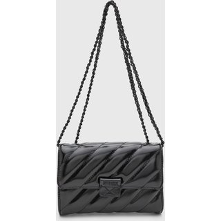 Bolsa Feminina Santa Lolla Pequena Detalhe Acolchoado Preta