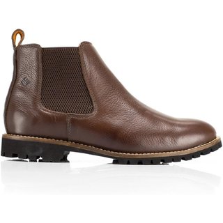 Bota Chelsea Feminina Couro Cano Baixo Moderna Confortável Marrom 33 Marrom