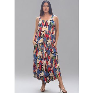 Macacão Amazonia Vital Saruel Viscose Alça com Elástico Estampa Floresce