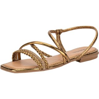 Sandália Feminina Flat Mississipi J0661 B0641661 Bronze